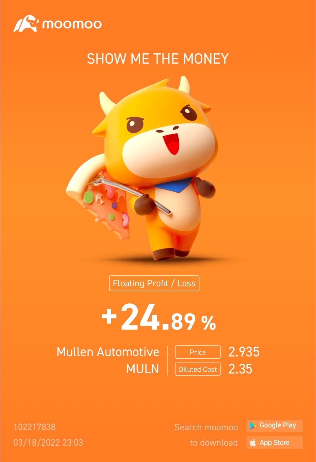 希望我不遲到派對 $Mullen Automotive (MULN.US)$