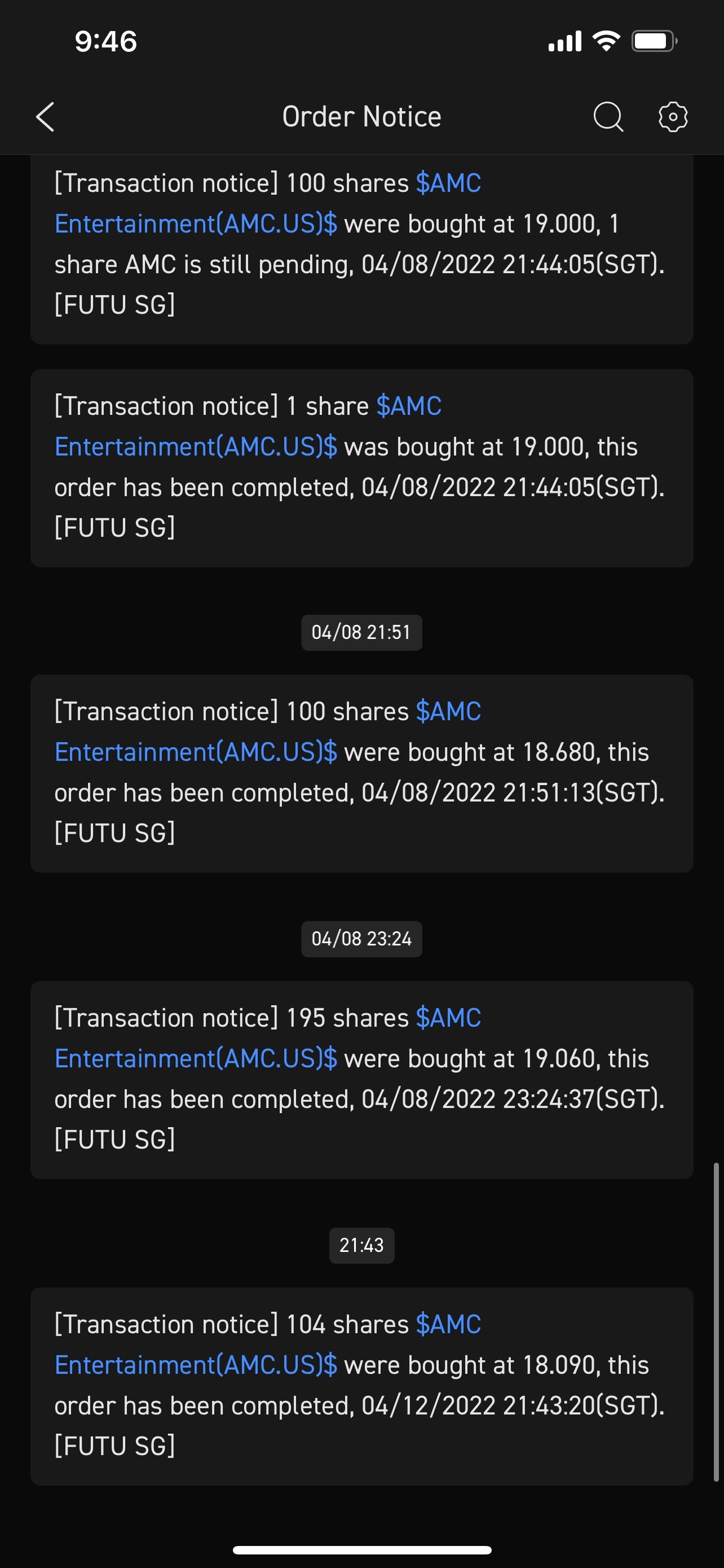 $AMC院線 (AMC.US)$ 又是一天和AMC一起的日子 [害羞]