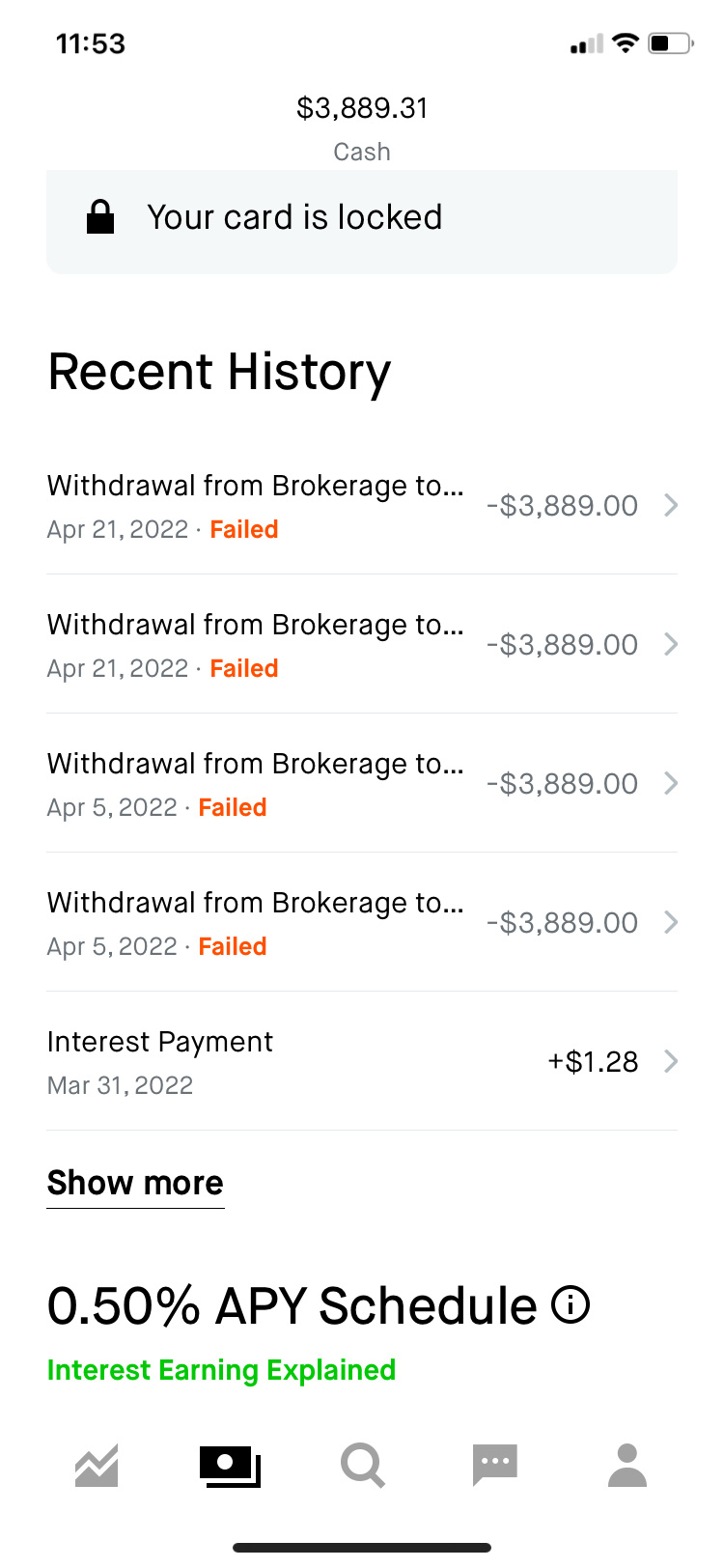 robinhood I want to withdraw money. Why can't I withdraw it? Such a big company, entrapment