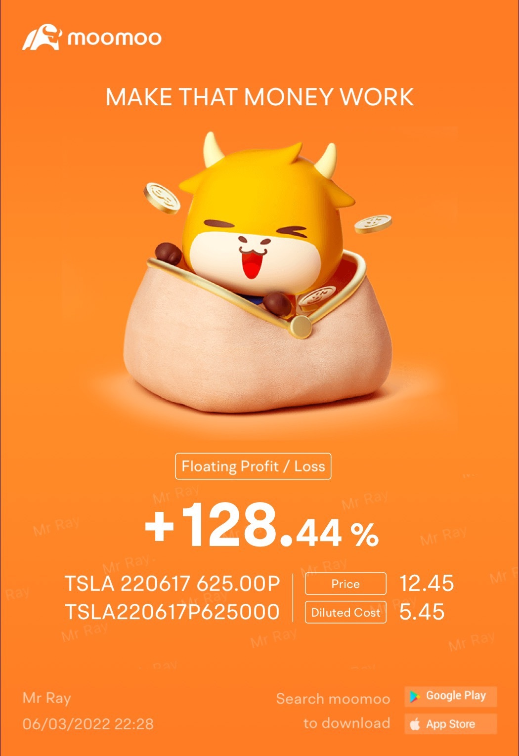 $テスラ (TSLA.US)$ ついに今日は私の利益です 🥳