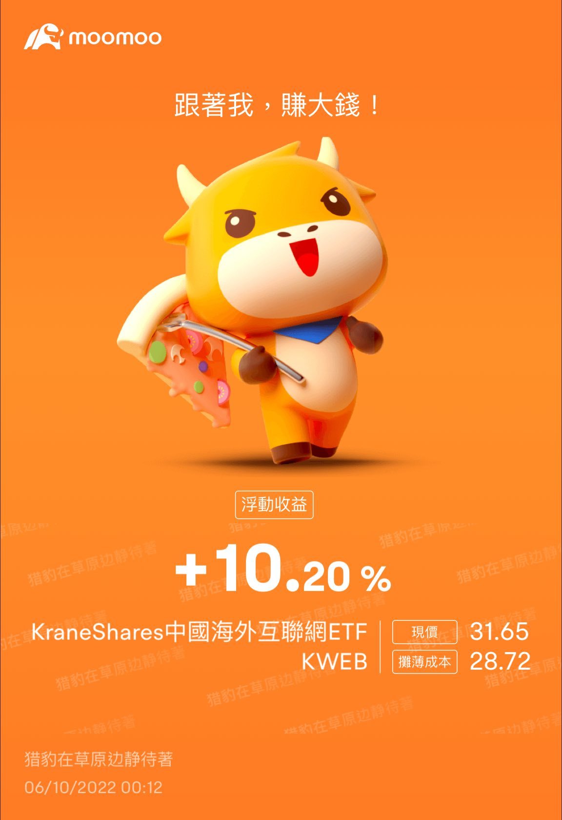 $中國海外互聯網ETF-KraneShares (KWEB.US)$ 今天大市又回調, 市況不穩時勝率的確比較低, 這位置止賺獲利保本。