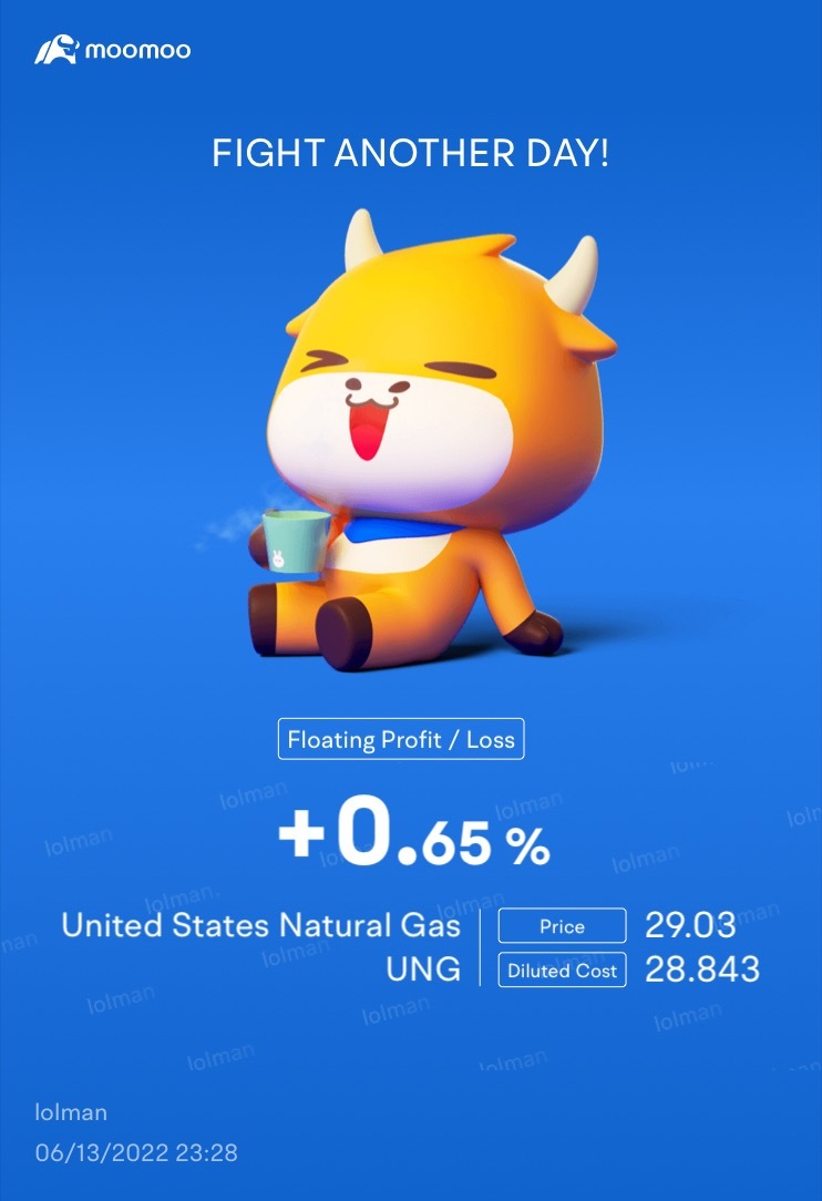 $United States Natural Gas (UNG.US)$ got more