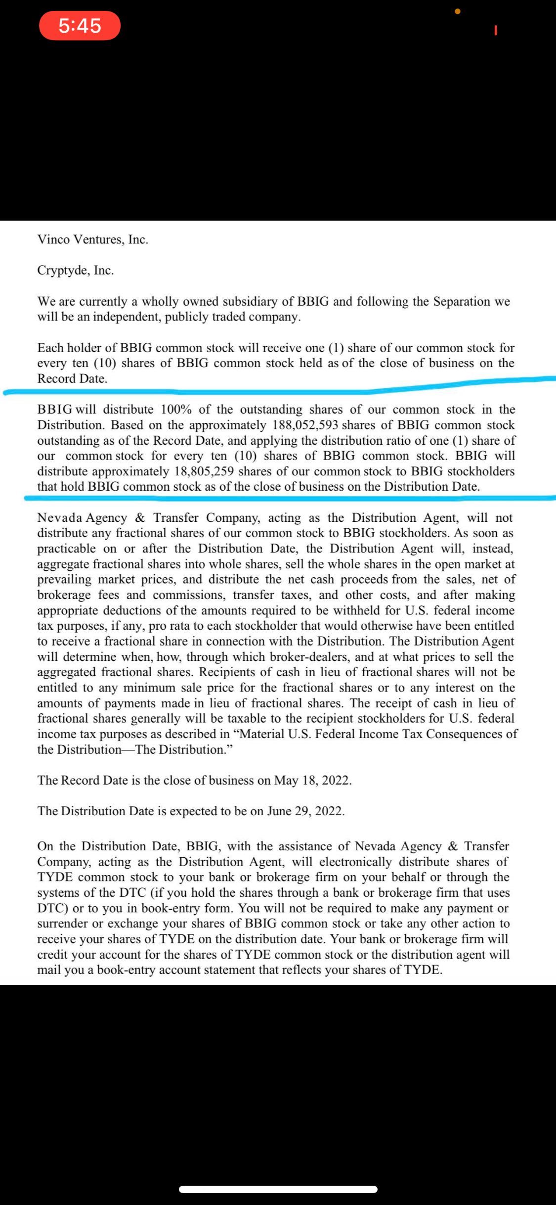 $Cryptyde (TYDE.US)$ how big is tydes float 🤔