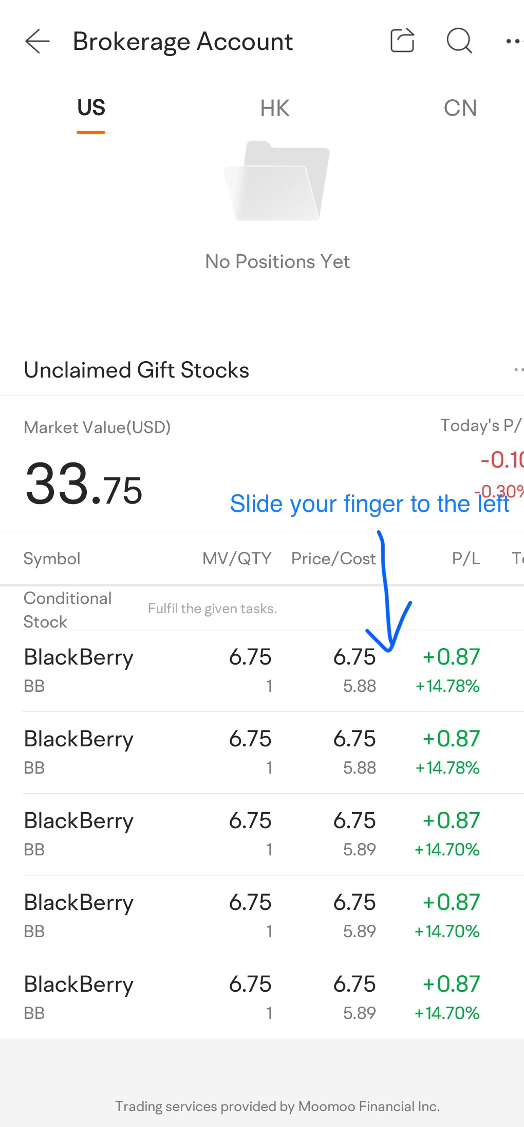 FAQ (For US residents) : How Do I Get The Free Stock for Joining and Depositing?