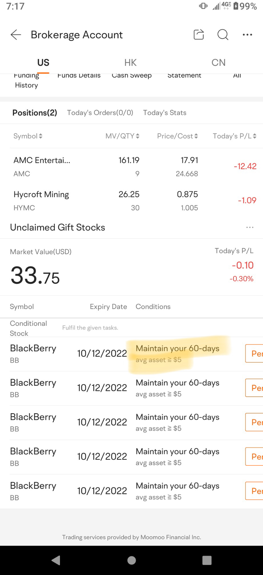 FAQ (For US residents) : How Do I Get The Free Stock for Joining and Depositing?