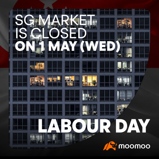 [新加坡市场休市通知] 股票市场将在劳动节休市