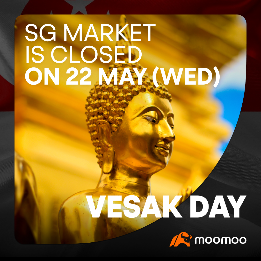 [SG市場閉鎖通知] ヴェーサックデーのため株式市場が閉鎖されます