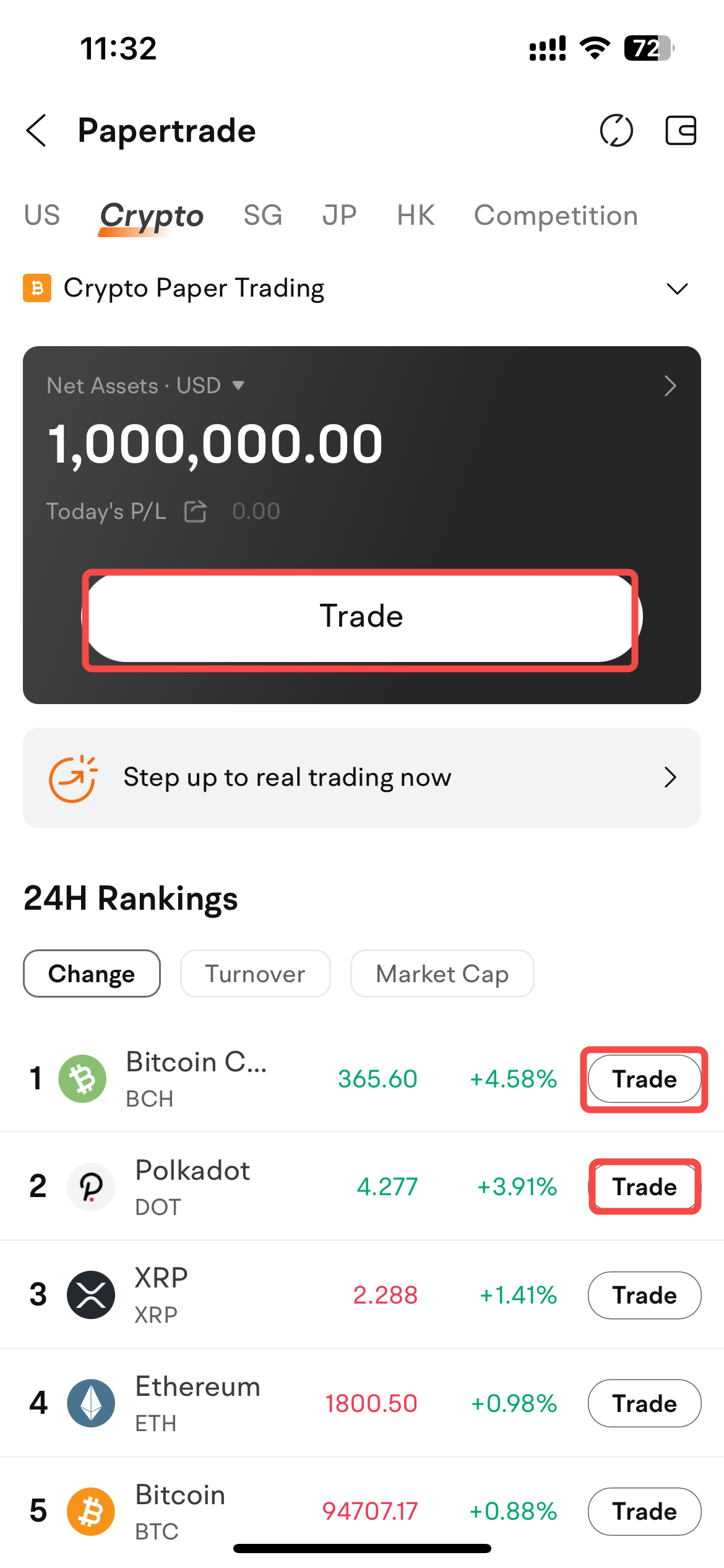 🌐 新加坡首家合規的證券公司支持加密貨幣模擬交易!