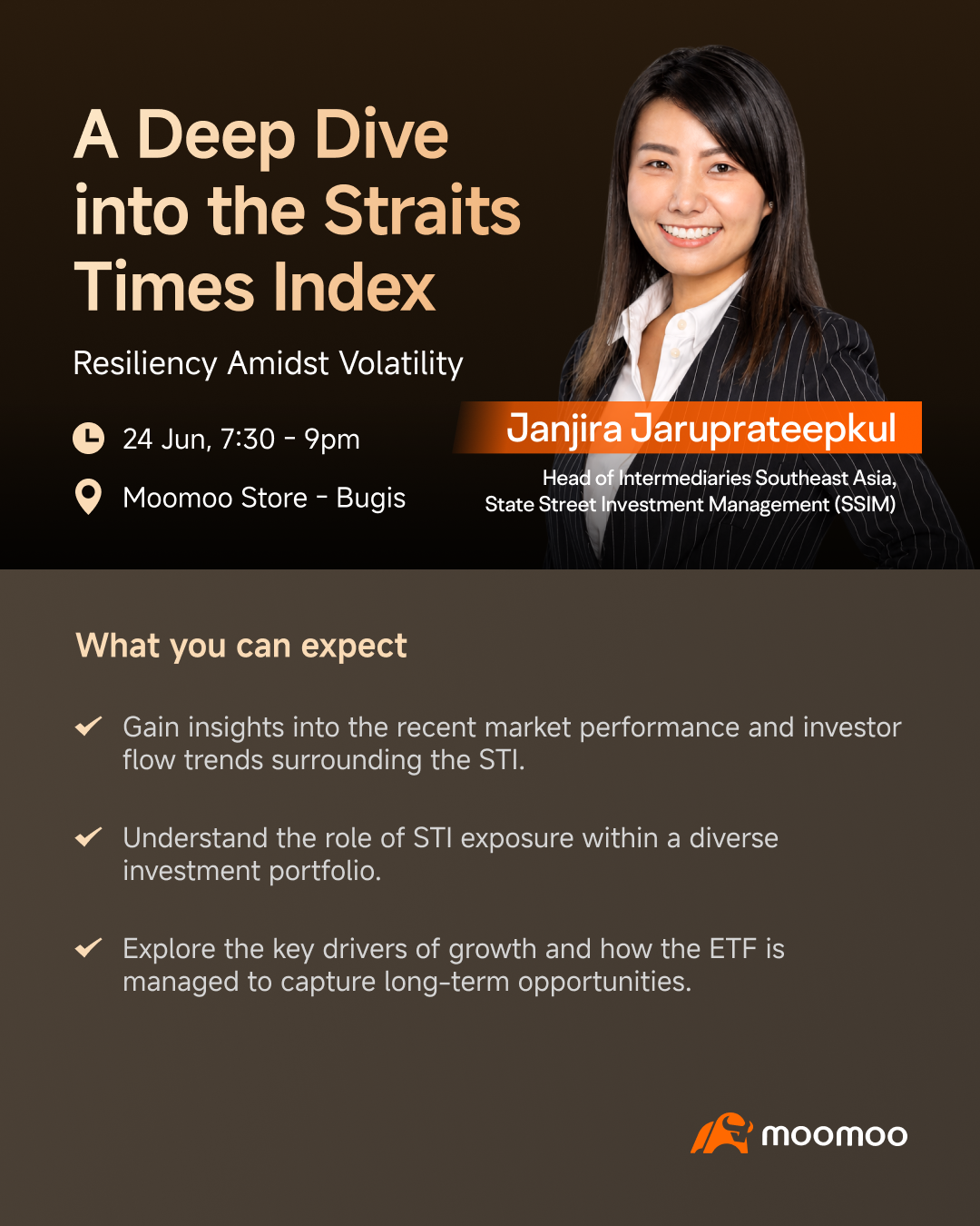 Step into the moomoo Bugis store and level up your investment journey in-person. Join us to receive hands-on platform guidance on navigating moomoo’s tools and learn about different investment concepts and market insights. Workshop 1: Building a Resilient Singapore Portfolio: Income, Growth or Both? 3 June, 7 - 9pm Workshop 2: Defensive Growth in Uncertain Times: Insights from LMS Compliance Ltd 20 June, 10.30am - 12pm...