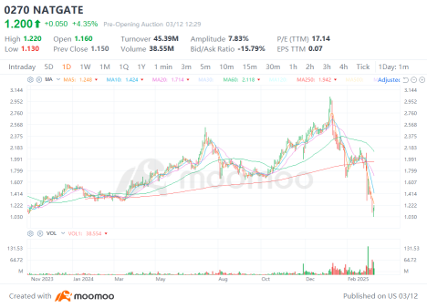 NATGATEのジェットコースター: 現在の価格は底なのか罠なのか？