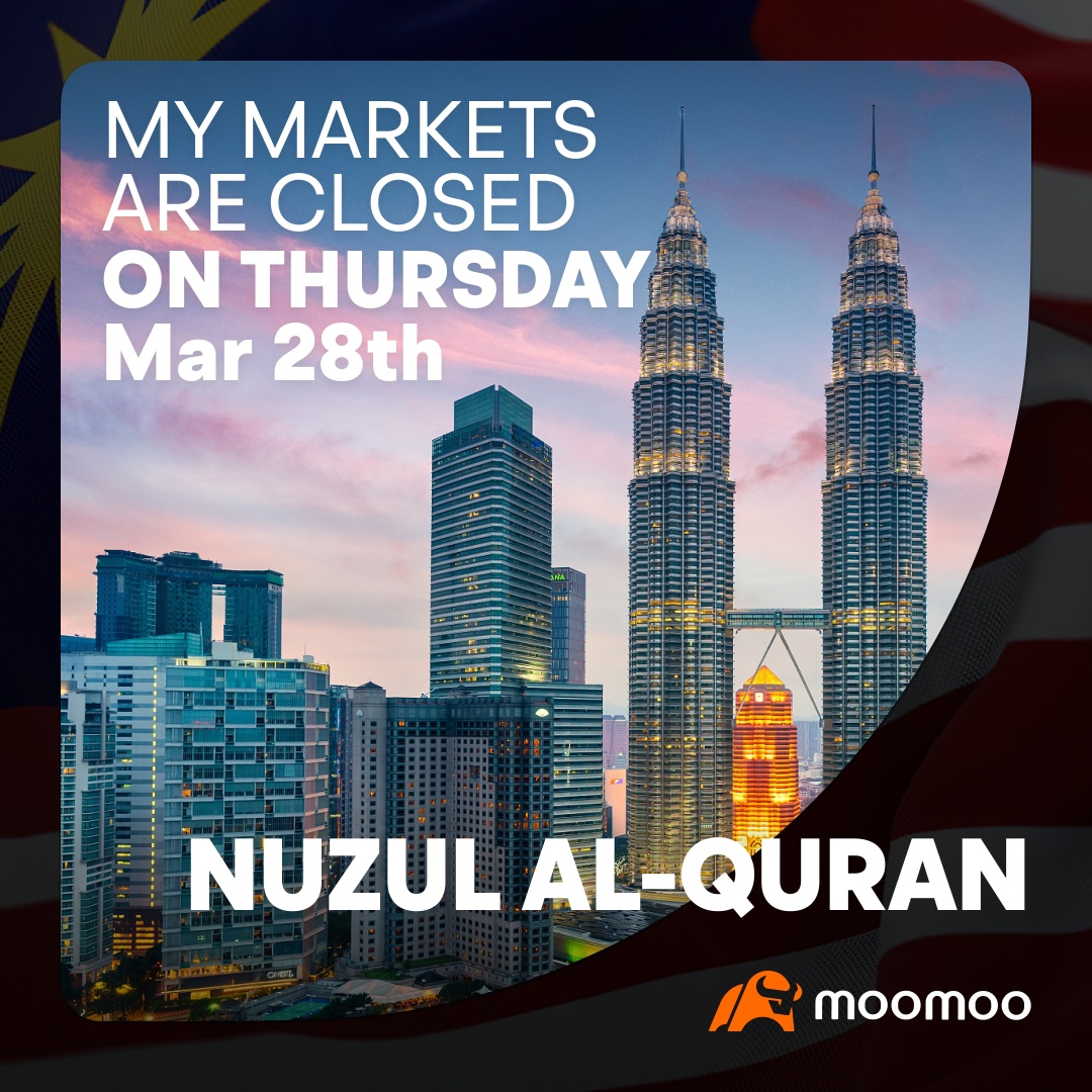[MYマーケット閉鎖通知]株式市場はヌズル・アル・クルアンのために閉鎖されます
