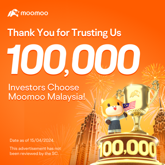 moomooマレーシアを信頼していただきありがとうございます！10万人の投資家がmoomooマレーシアを選びました！
