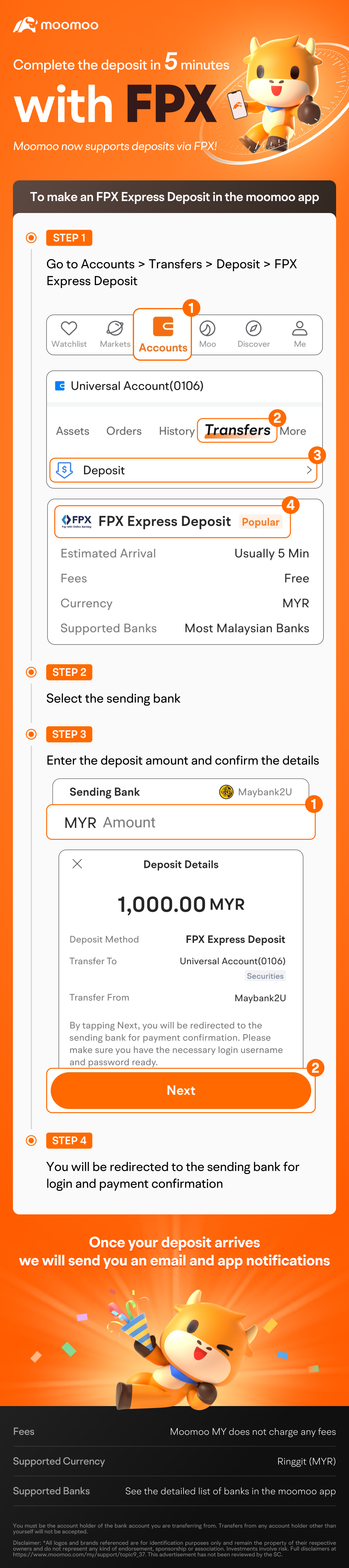 No more waiting! Use the FPX Express Deposit to make your tr ...