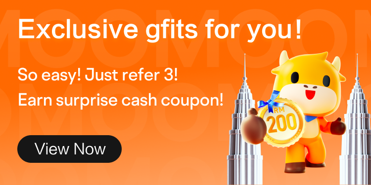 🥳 So easy! Just invite 3 friends and get surprise cash coupons! 🤩