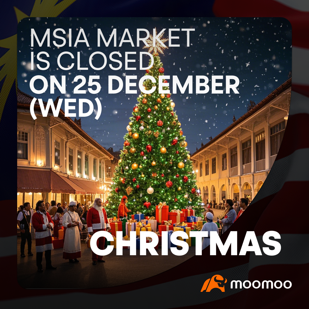 MSIA市场休市通知] 股市将于圣诞节休市- moomoo 社区