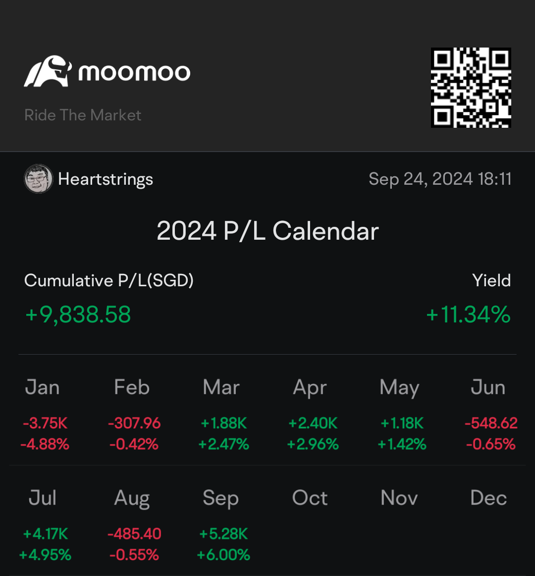 My year to date P/L