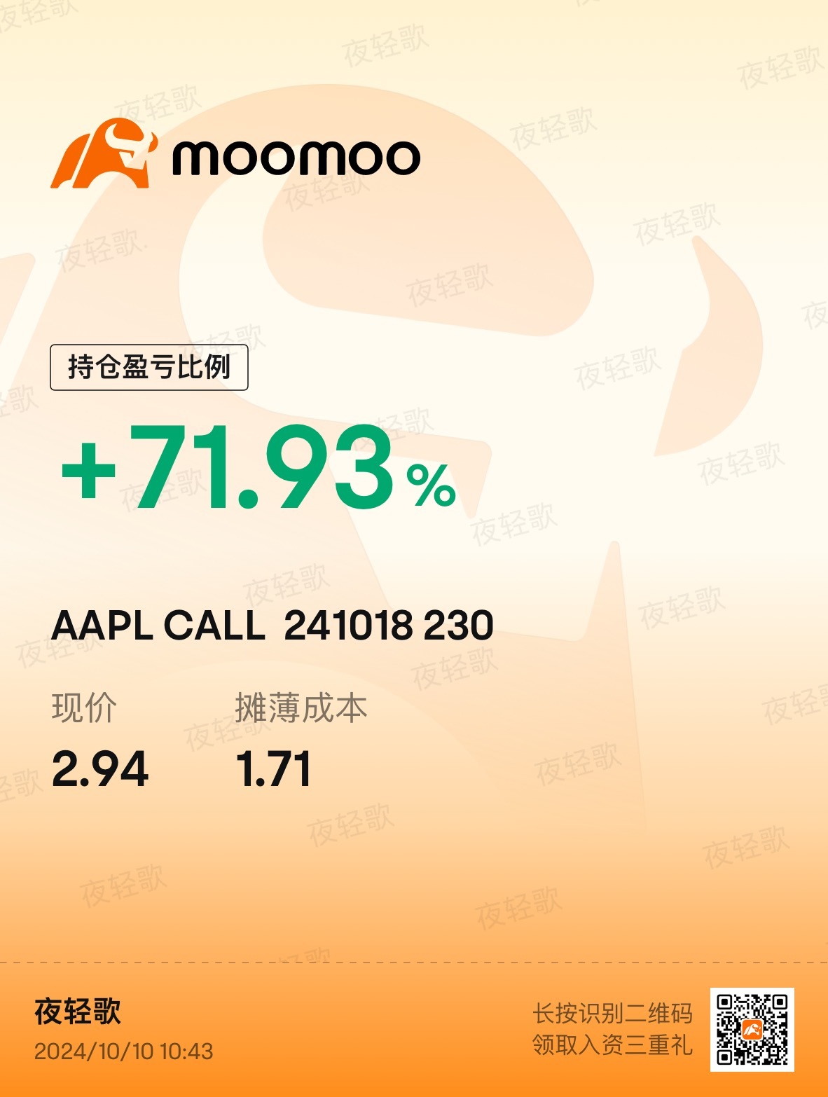 $アップル (AAPL.US)$継続する📈