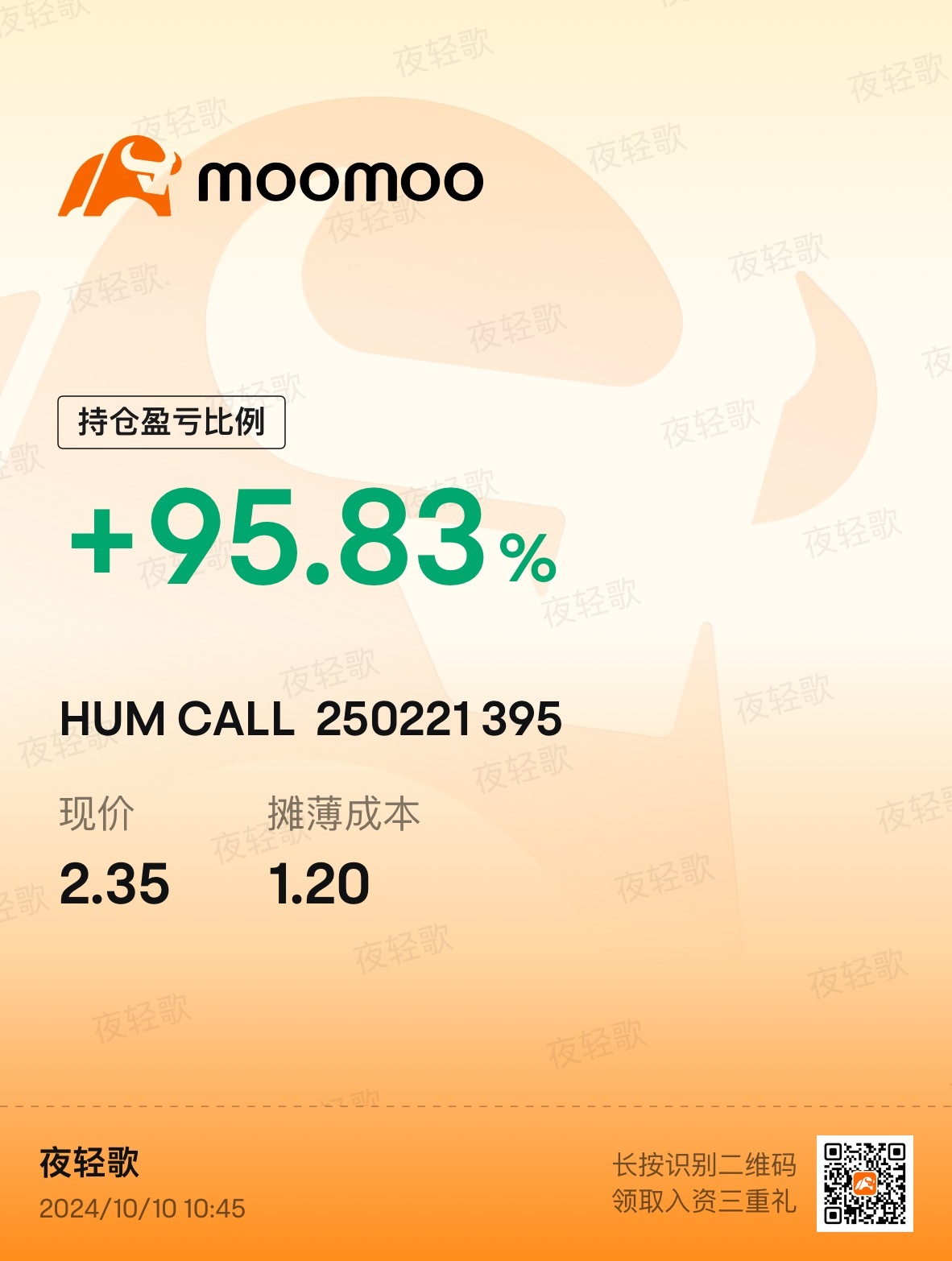 $哈门那 (HUM.US)$ 我继续看好它 📈