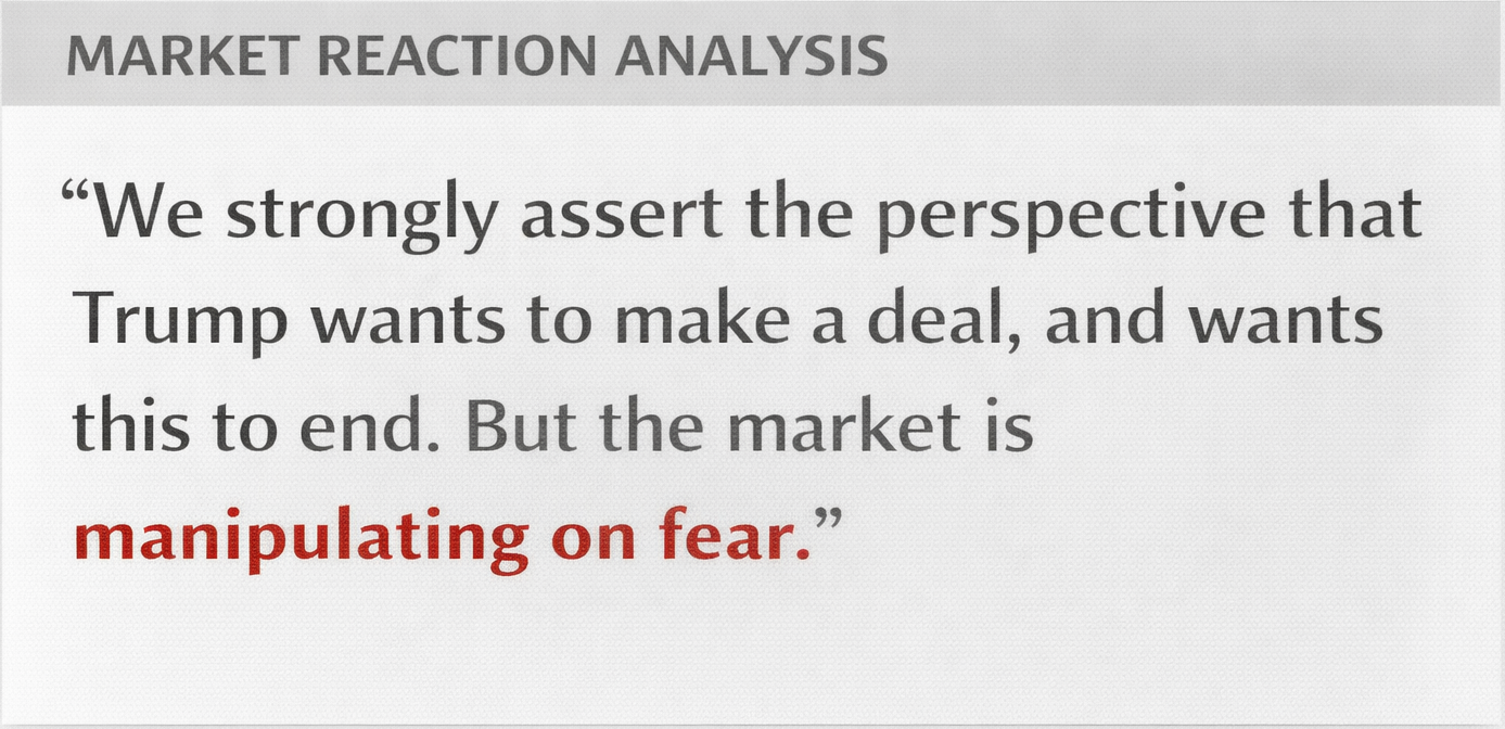 [Alert] Be aware of market manipulation on fears: they would eventually made a deal