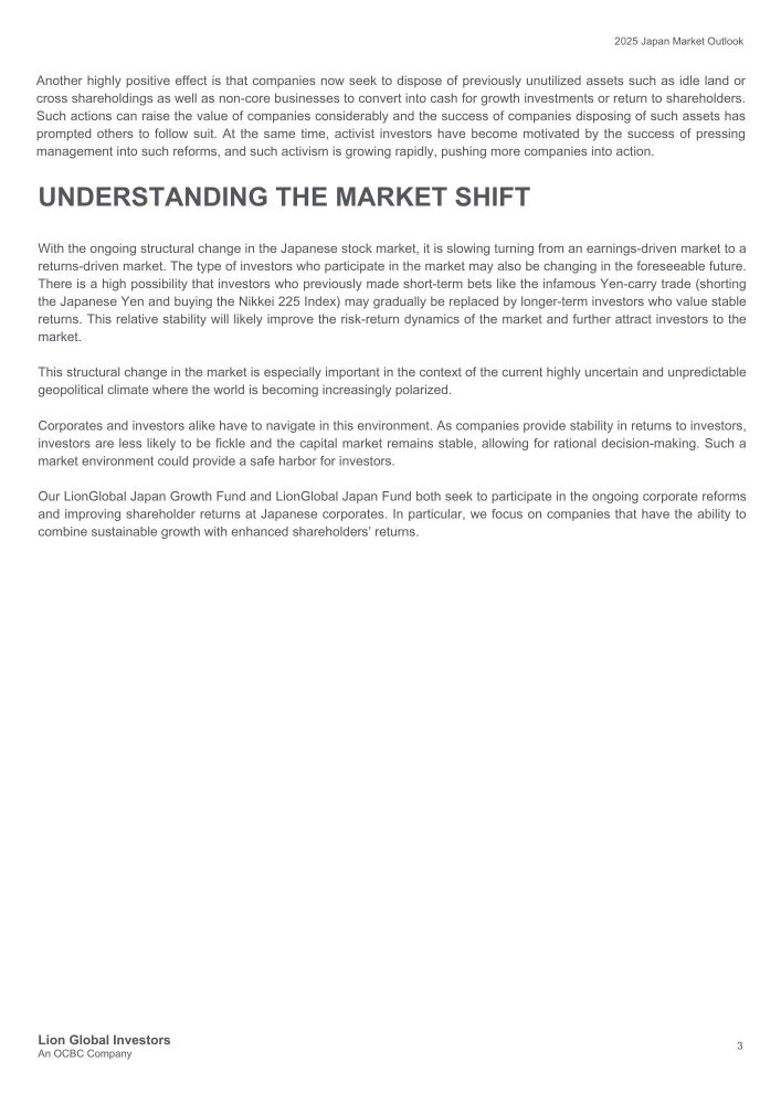 2025 Japan Market Outlook