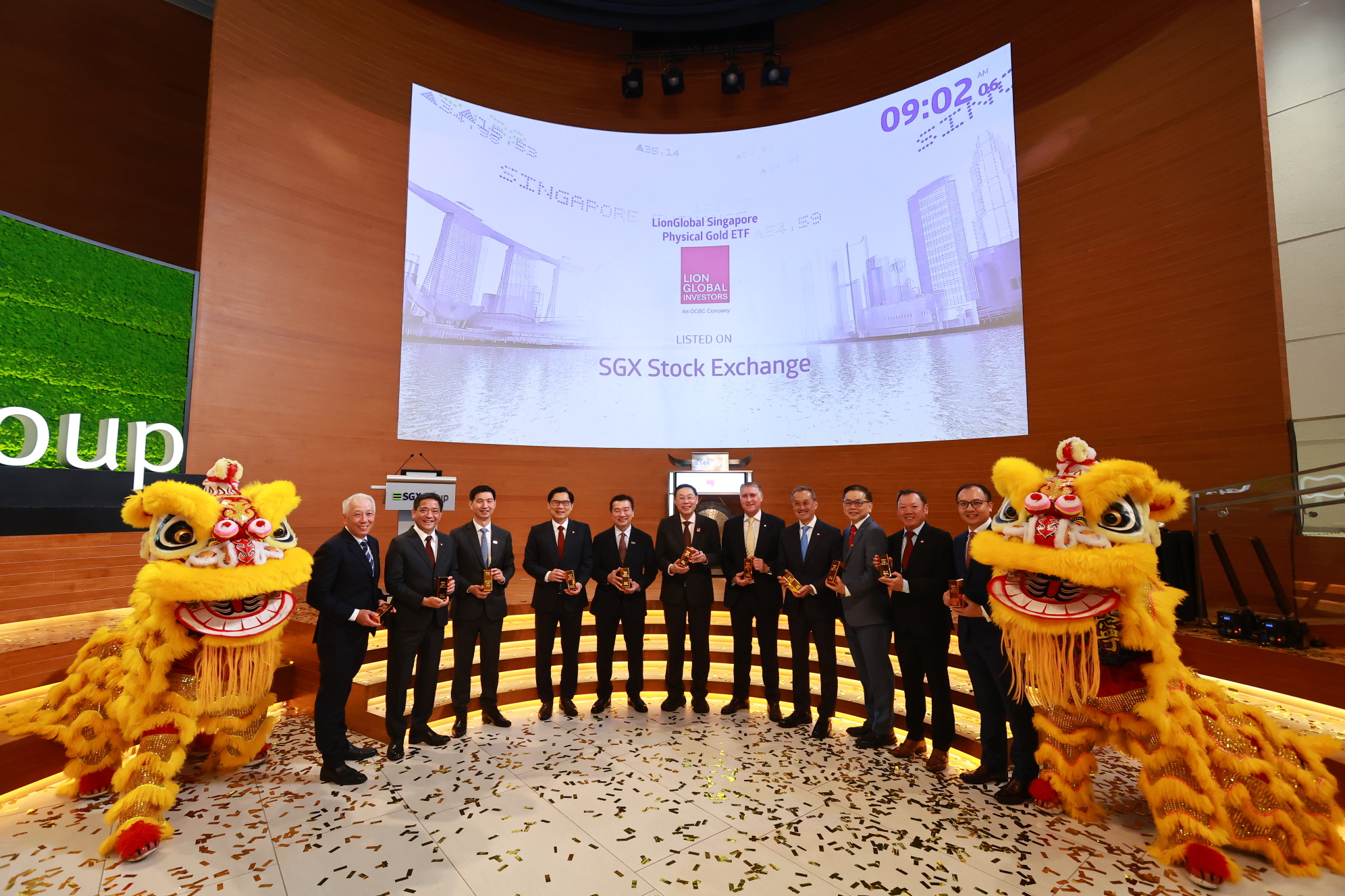 LionGlobal Singapore Physical Gold ETF* Listing Ceremony
