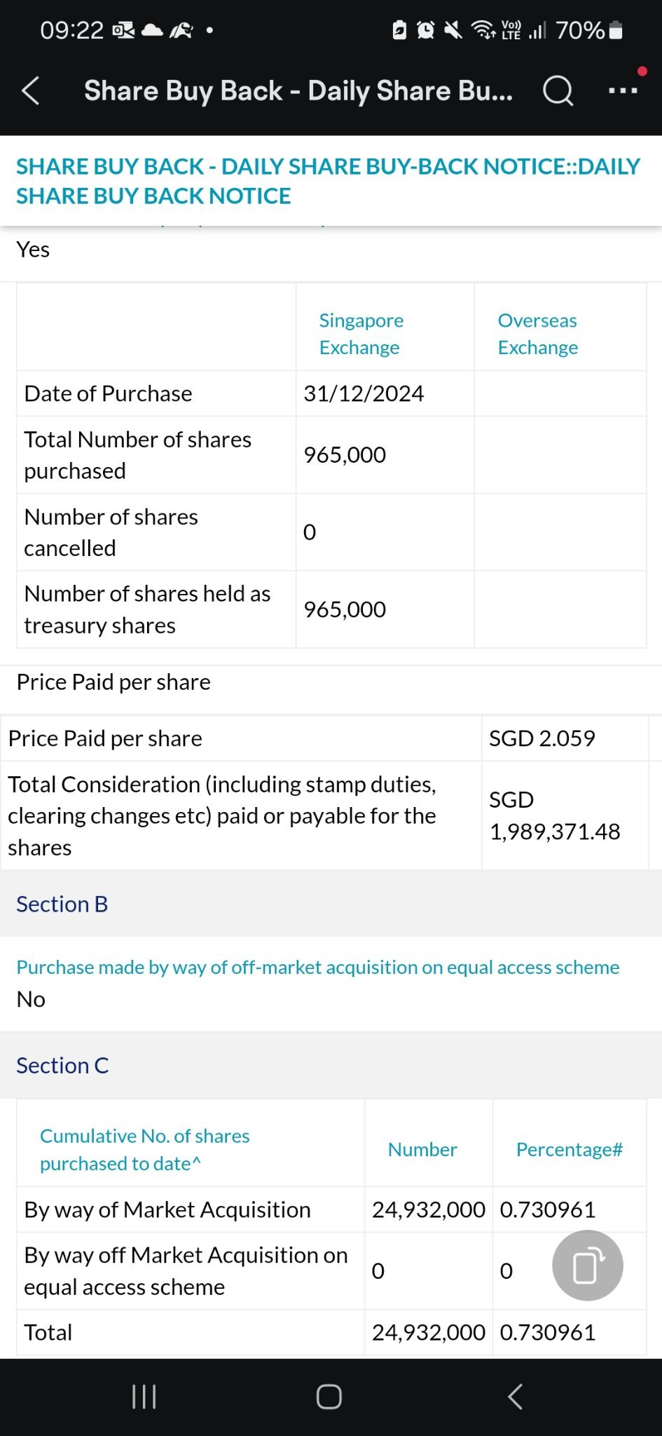 seatrium buy back