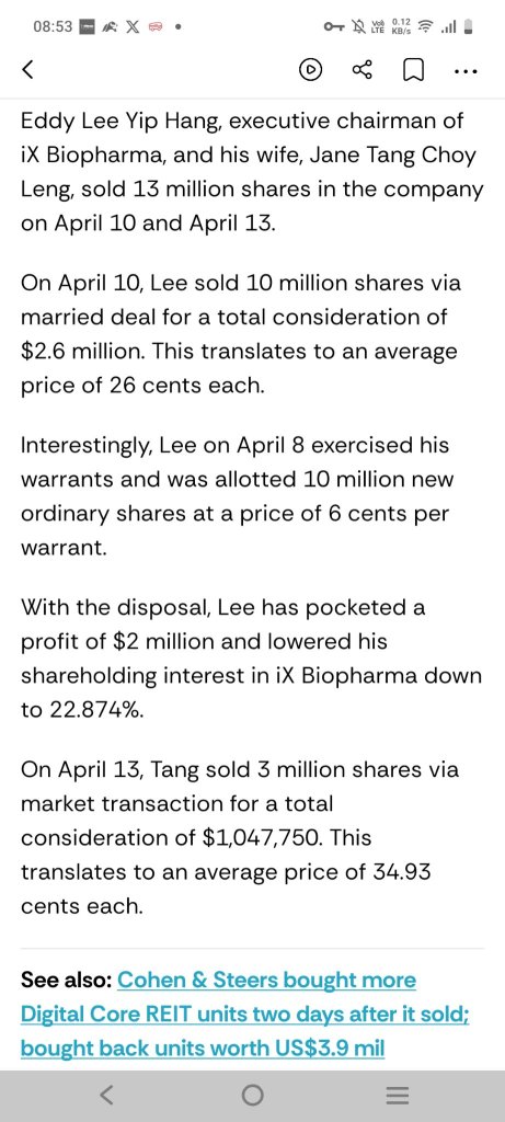 sell by Insider