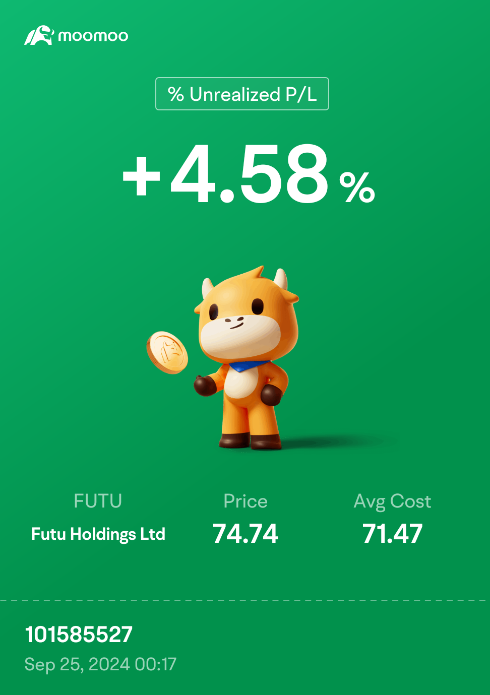 $Futu Holdings Ltd (FUTU.US)$ Finally