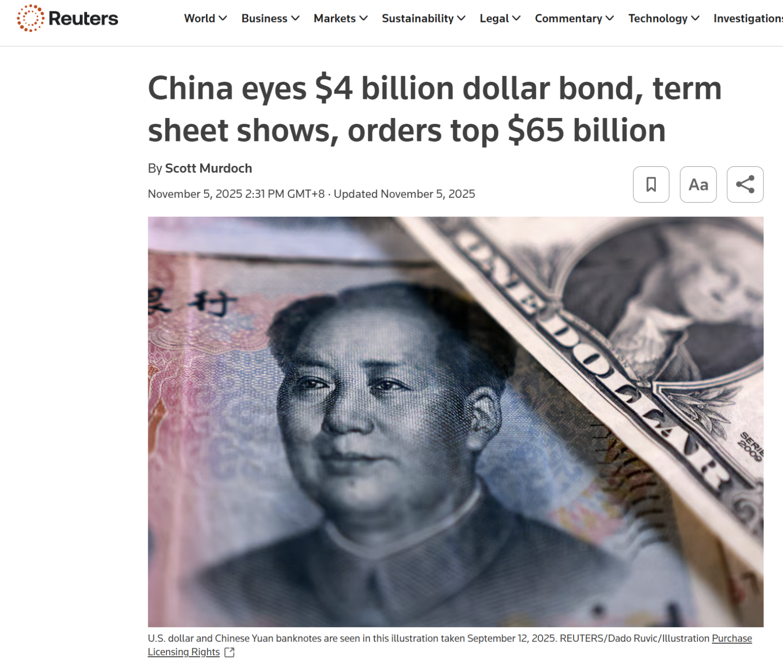 週報】中国ドル建て債が米国債に警鐘（2025年第45週｜通算247号） - moomooコミュニティ