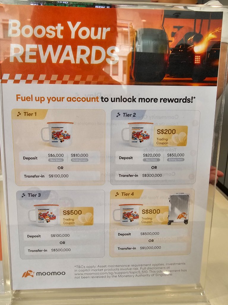 รับสูงสุด 800 SGD ในกิจกรรม MooMoo F1 Promo สายเก๋า (Old bird) ก็รับได้เหมือนกัน