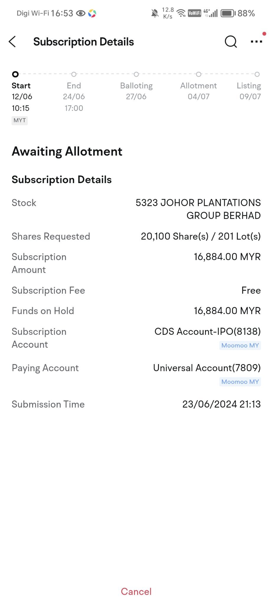 First ipo with moomoo