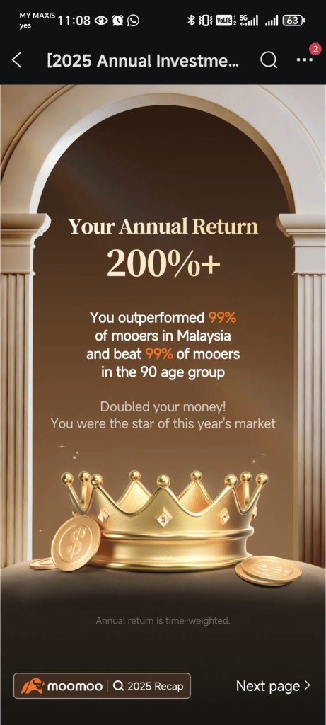 200%的投资回报率