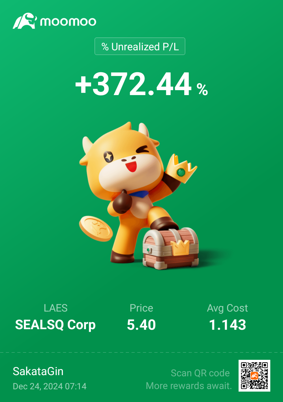 $SEALSQ Corp (LAES.US)$ 醒来看月亮