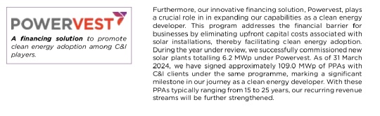 太陽能投資：15-25 年的經常收入 @225.8 兆瓦