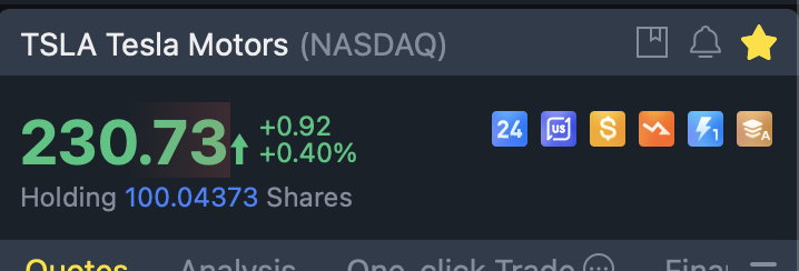 $Tesla (TSLA.US)$ Haiyo Luckily haven’t run, still holding 1 lot la bae