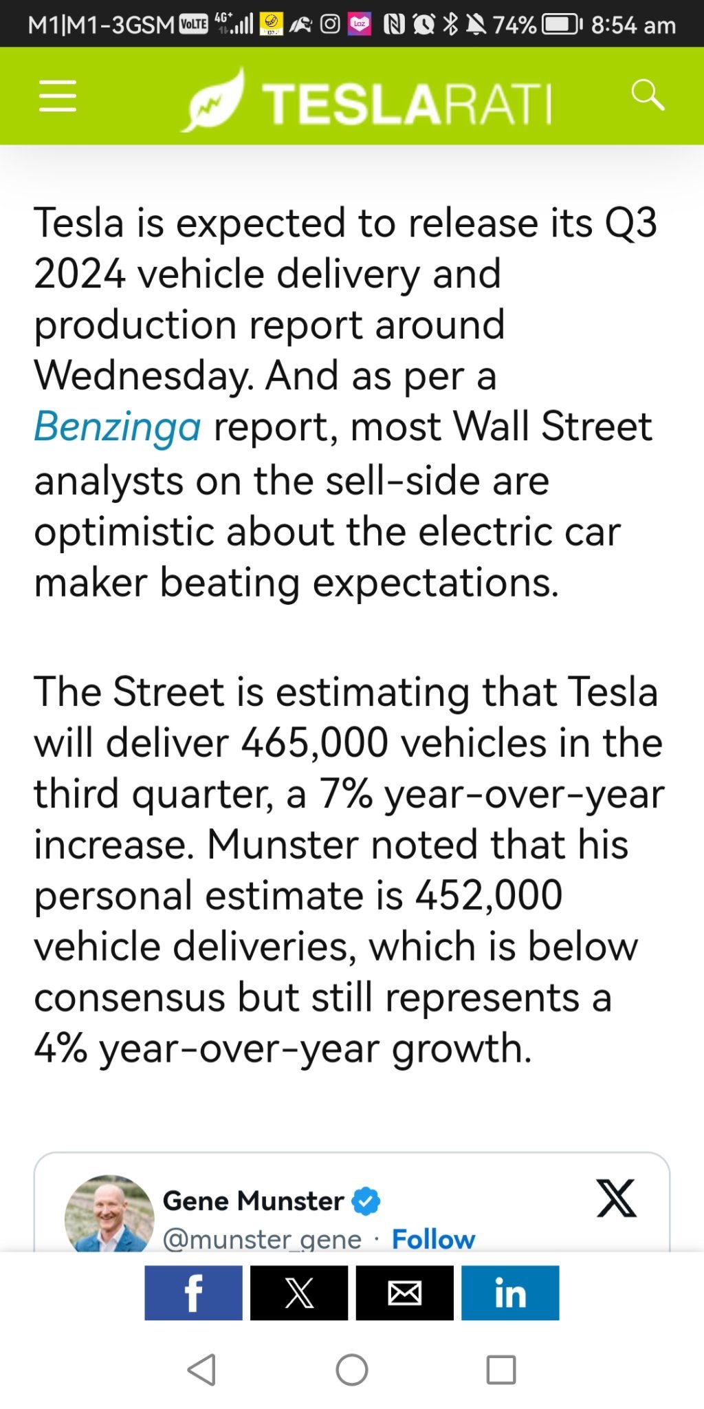 $特斯拉 (TSLA.US)$ 所以如果數字達到預期或超出，特斯拉的價格會飆升嗎？