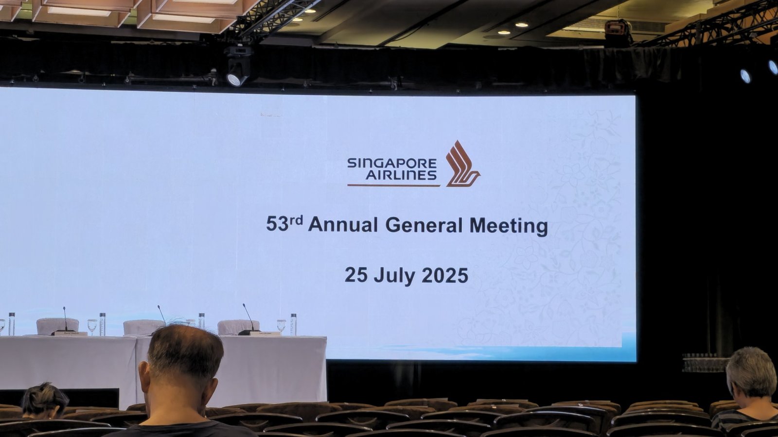 $SIA (C6L.SG)$ : Waiting for the AGM to start at 4:30 pm. Refreshment is coffee ☕️☕️☕️