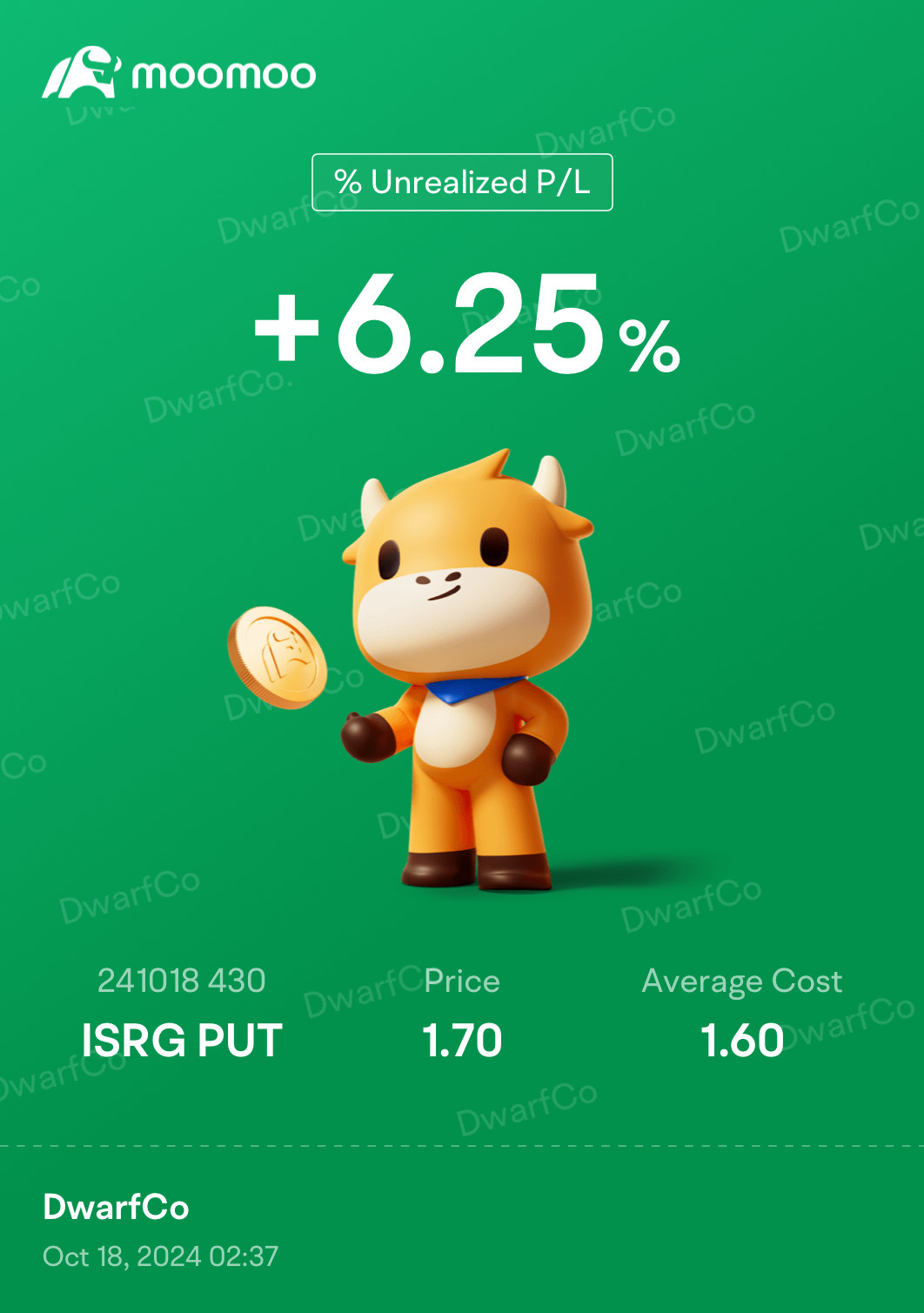 $Intuitive Surgical (ISRG.US)$ weakness in sales, miss estimates, double digit decline in stock price. Just a speculative guess.