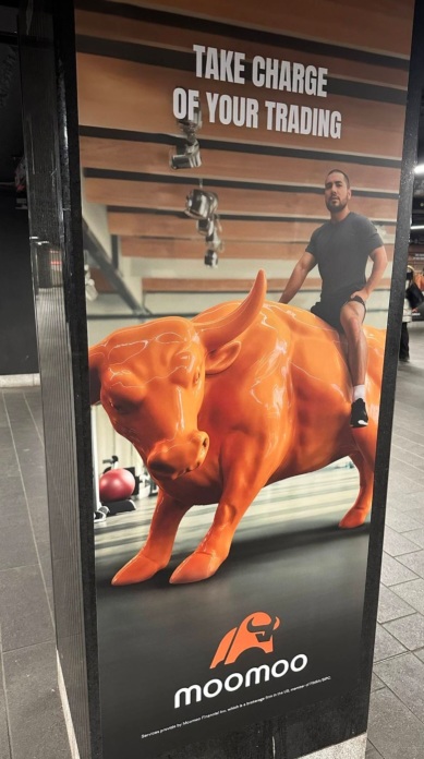 The bull Going to Grand Central!