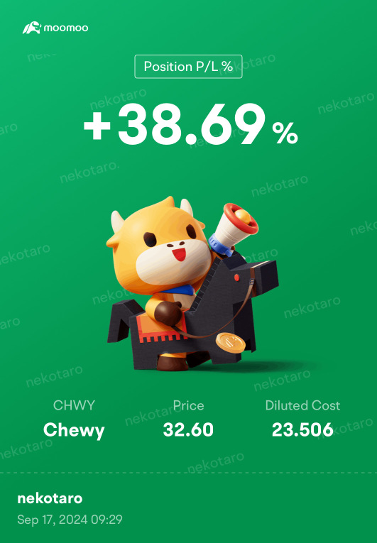 Look at the financial results rather than kitty