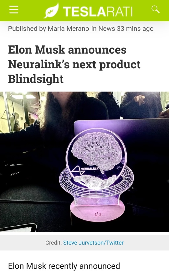イーロン・マスクが、Neuralinkの次の製品「Blindsight」を発表