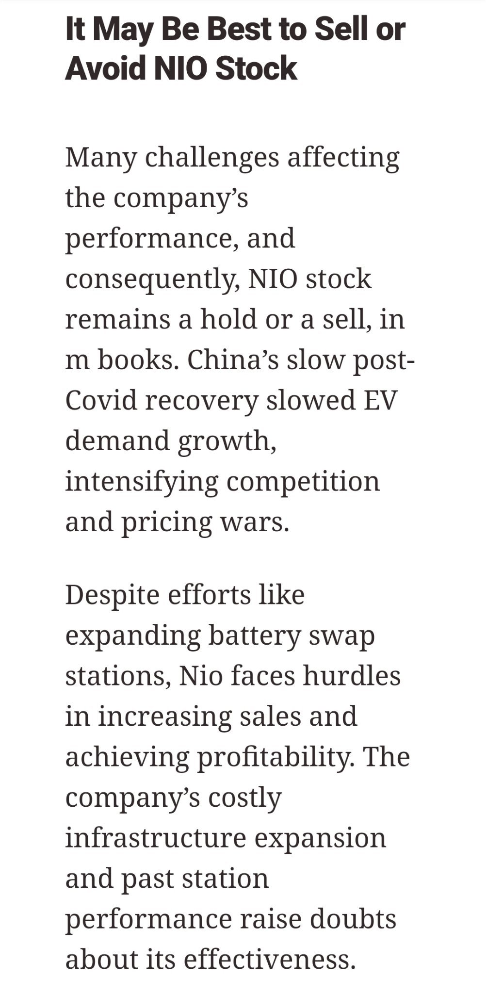 NIO 股價暴跌50％：是時候賣還是買下跌？ - moomoo 社區