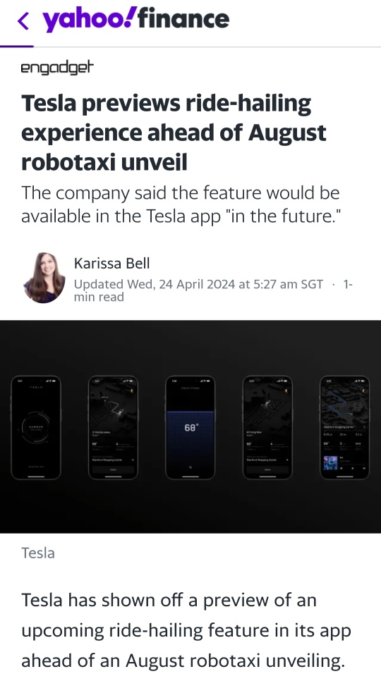 特斯拉在8月机器人出租车发布之前预览了叫车体验
