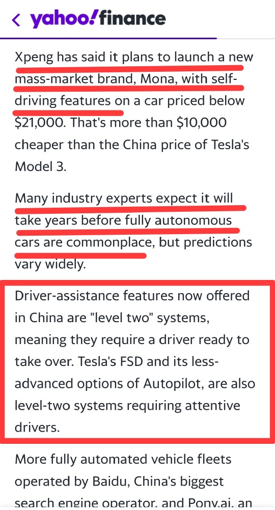 Tesla's Self-driving Tech may hurt Xpeng