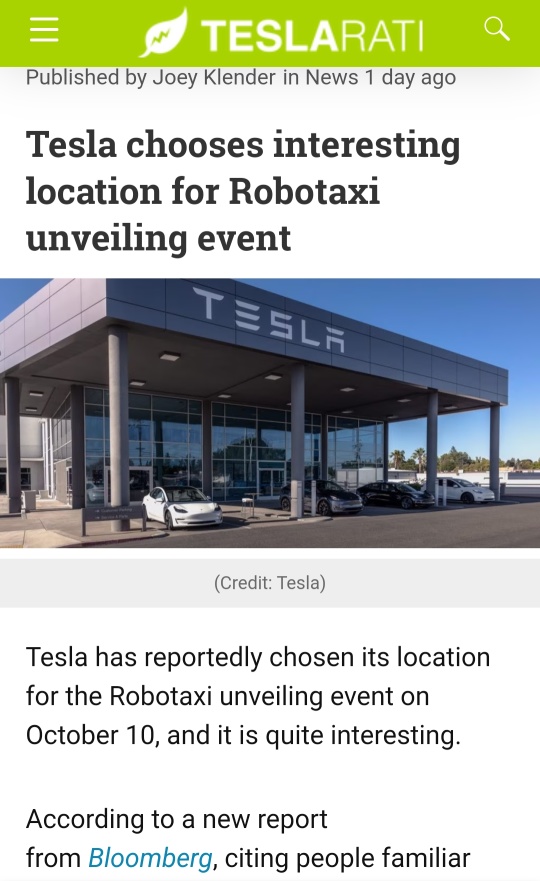 Tesla presents new Robotaxi platform at Warner Brothers Studio in California