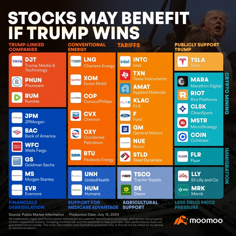 Stocks may benefit if Trump wins the PE. Will the stock rally sustainable?