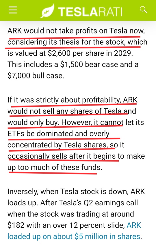 Ark Invest sold 85K Tesla shares after earnings is Portfolio adjustment, NOT about taking profit