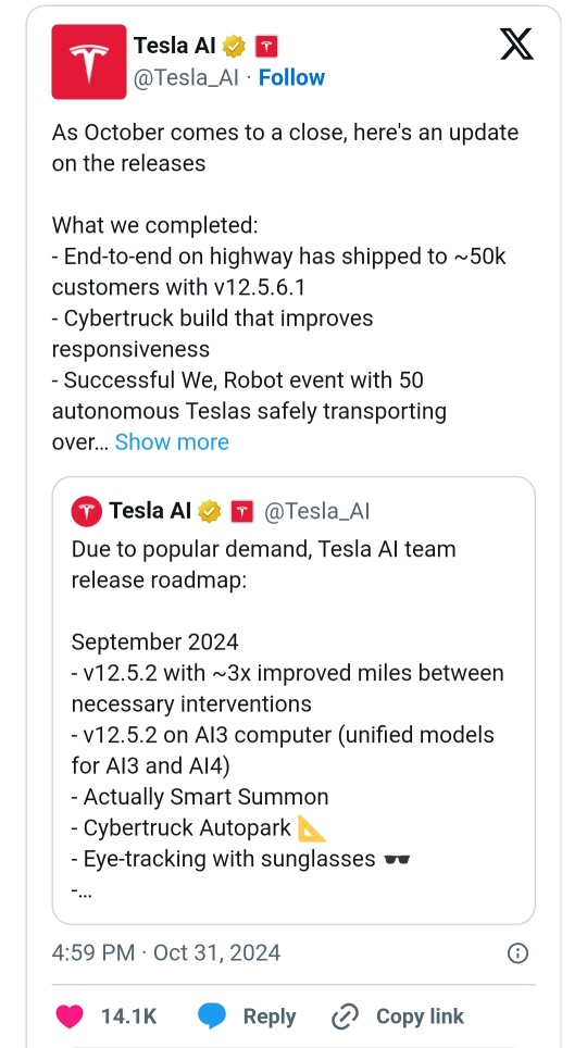 テスラのFSD V13は、無監督運転に必要な機能を実装しています。