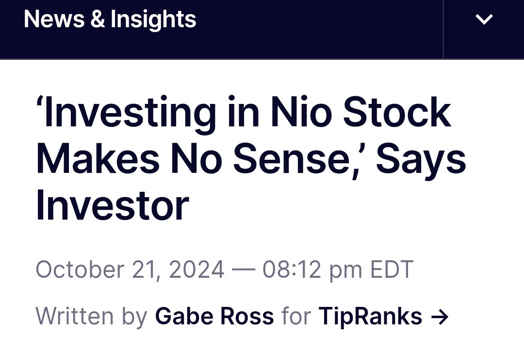 5 Reasons Why Investing in Nio Stock Makes No Sense