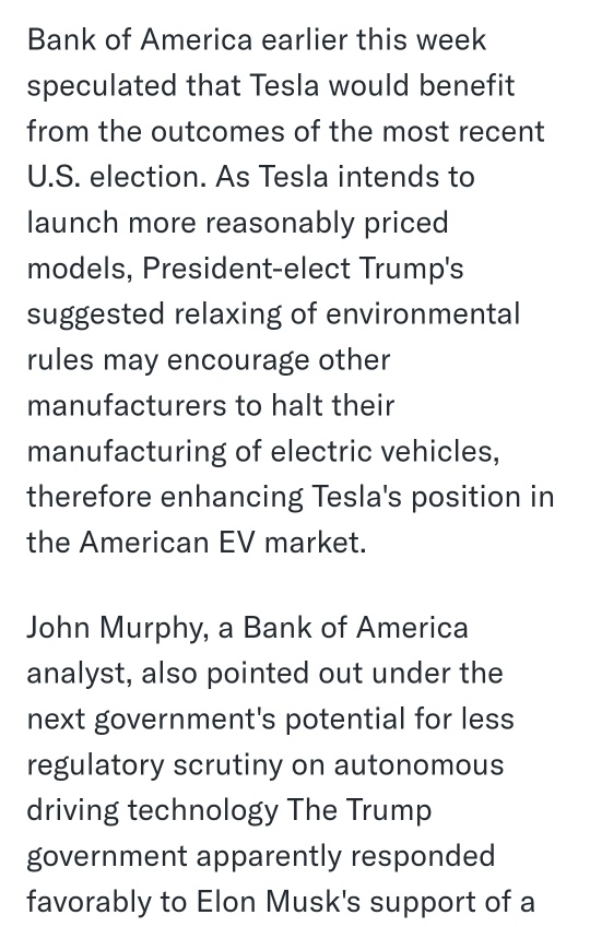 Tesla regained $1T market cap BofA reiterates Buy rating and up TP to $350